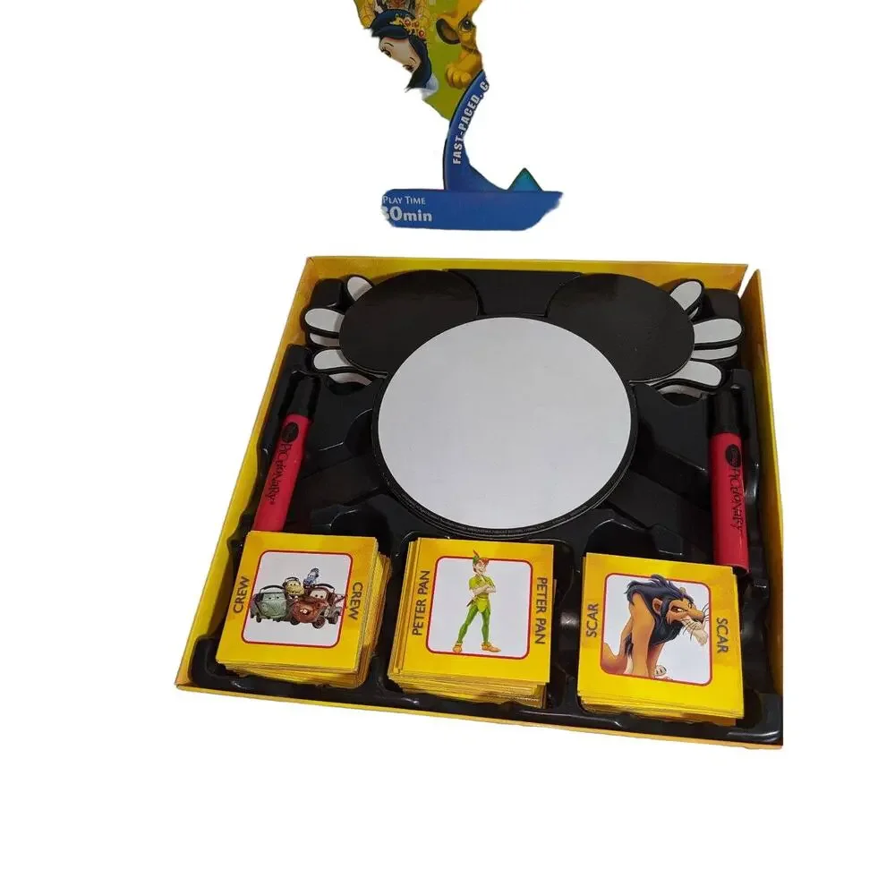 2012 Mattel Disney Pictionary Board Game Complete Children's Fun